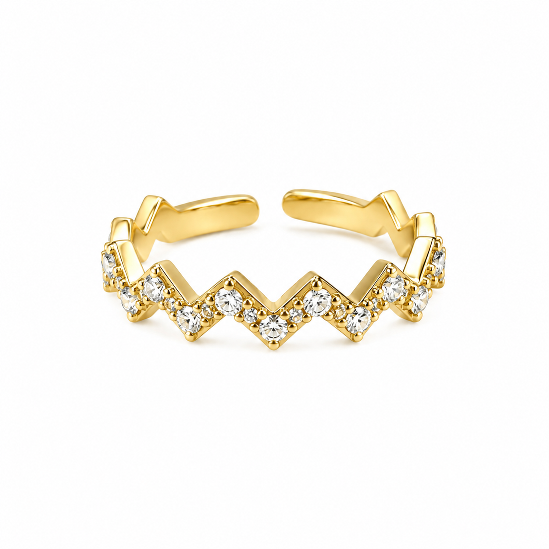 Ring V strass