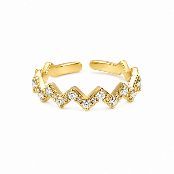 Ring V strass