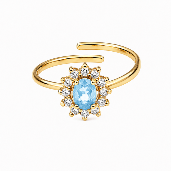 Ring Whistledown (licht blauw)
