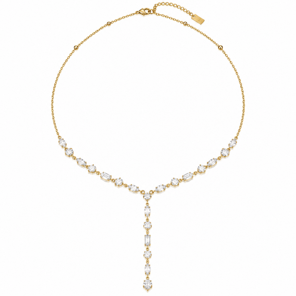 Y ketting Silver Stone