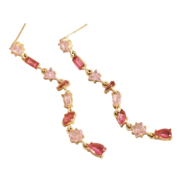 Oorbellen Champagne Glow (roze)