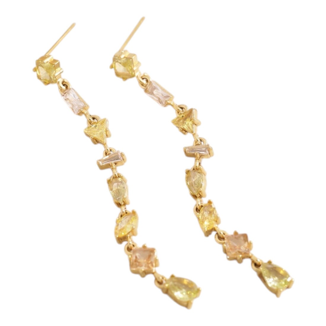 Oorbellen Champagne Glow (geel)