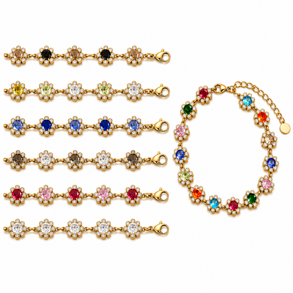 Armband Flowery Strass