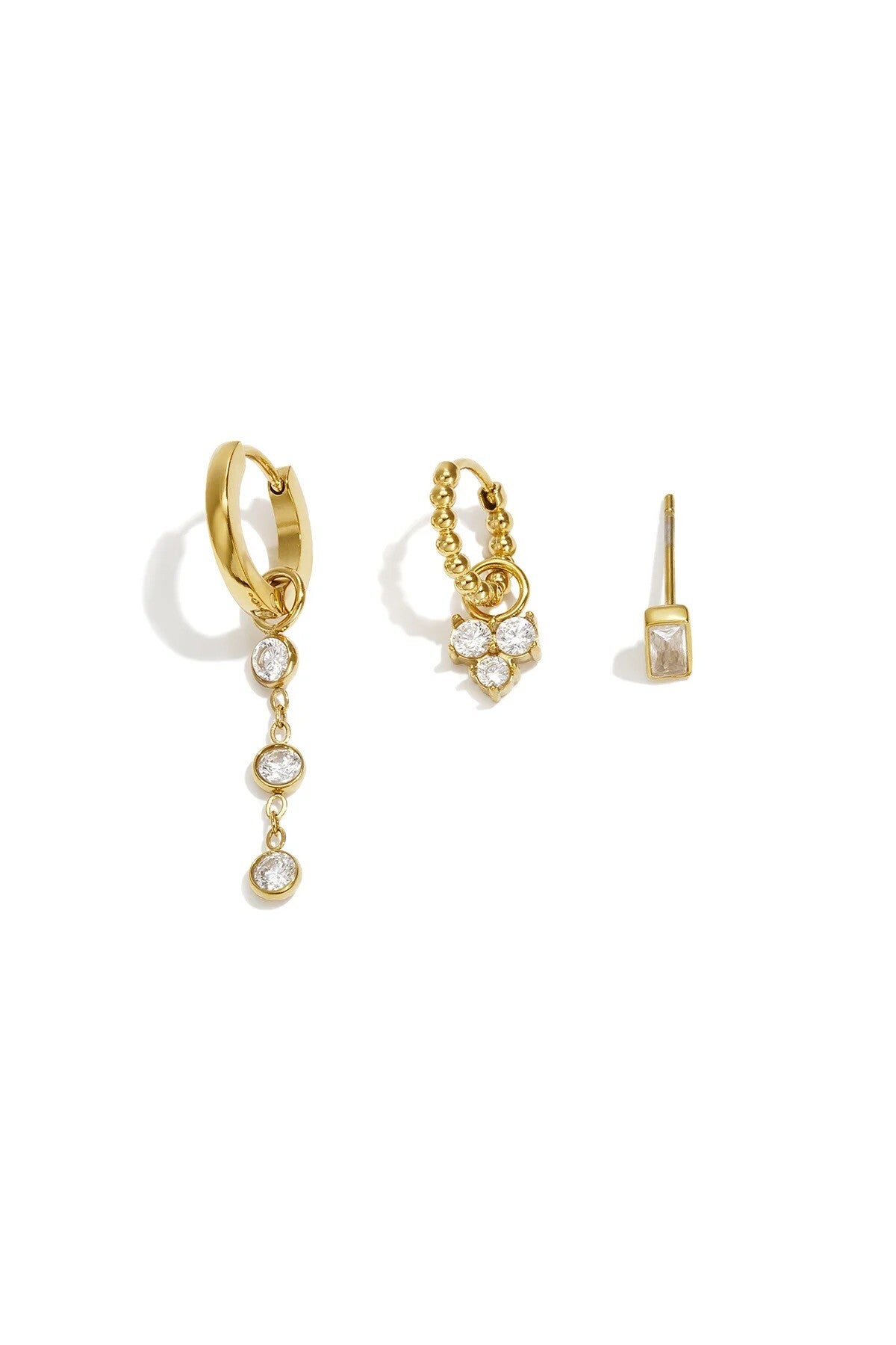 Oorbellen Set 3 gaatjes Chique