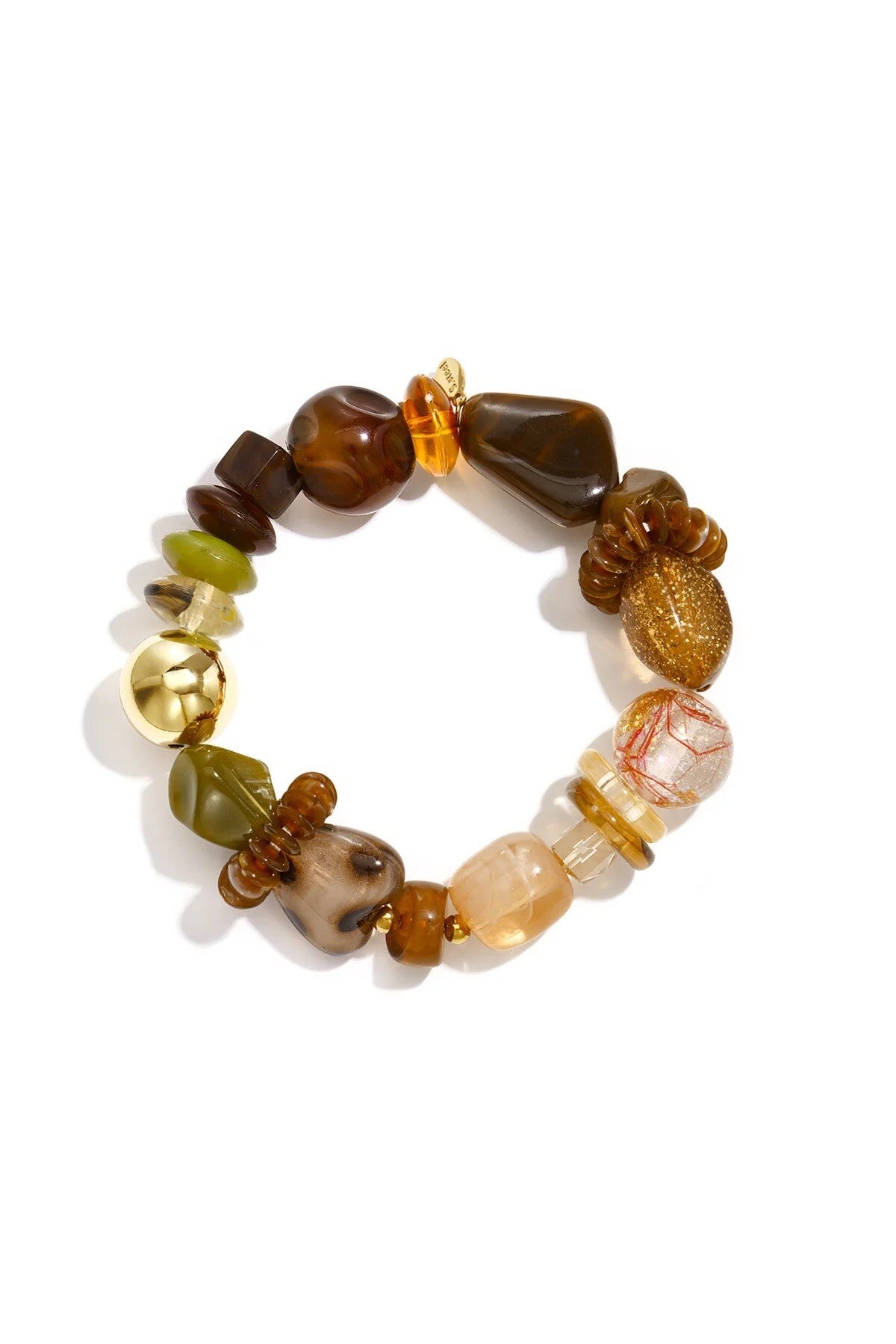 Armband Bruin/Groen