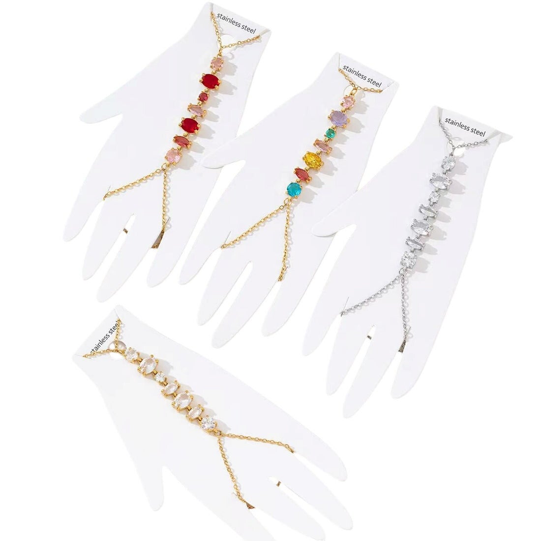 Hand Chain Mixed Stones
