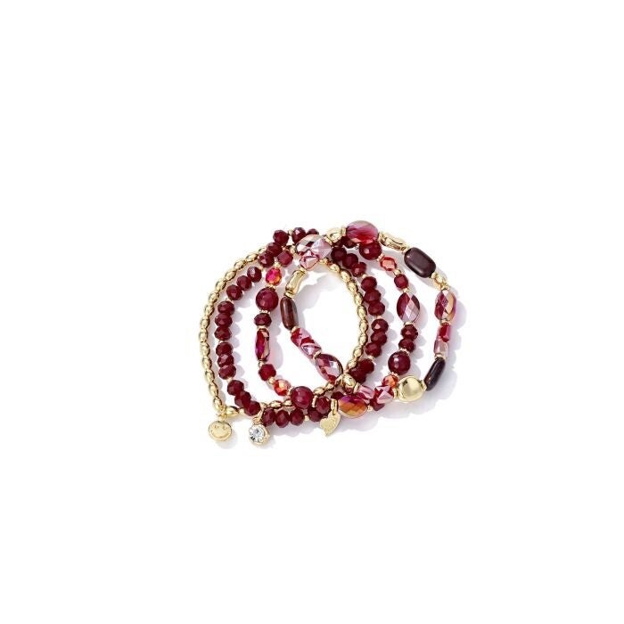 Armbandenset Rood