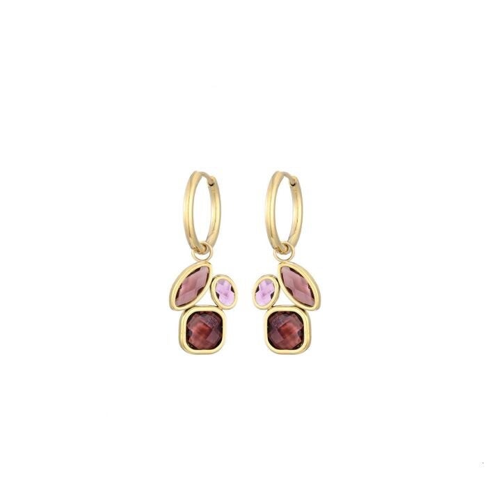 Oorbellen Twilight Shine (donkerpaars)