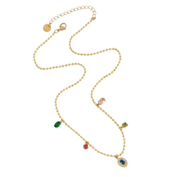 Ketting Strassy Beads (multi)