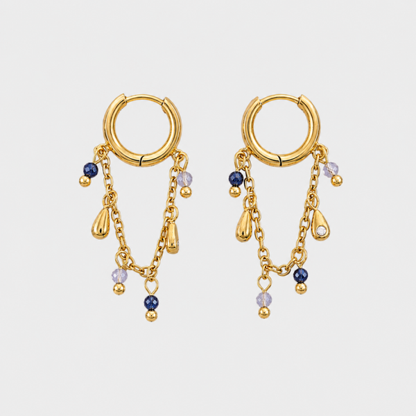 Oorbellen Noëlle (blauw)