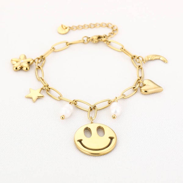 Smiley bedelarmband