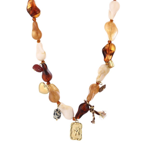 Kralenketting met bedels Multi