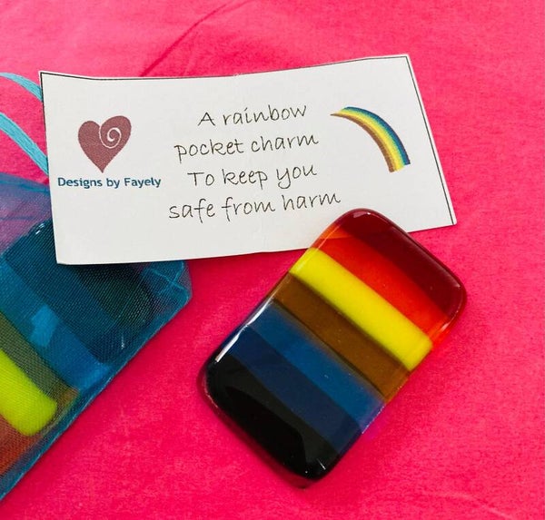 Rainbow pocket charm