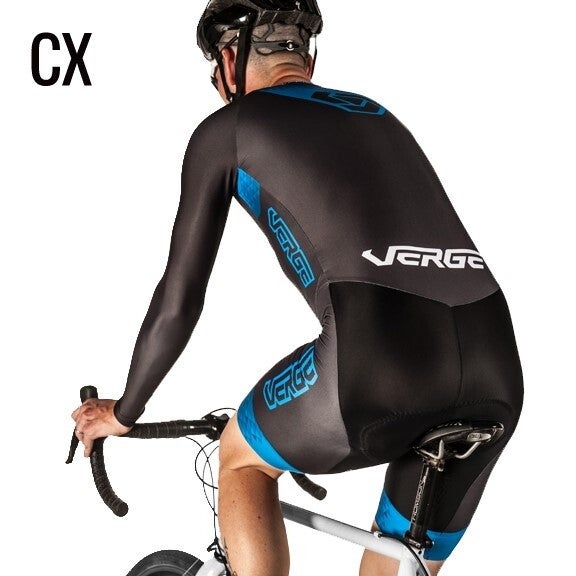 Koersbroek Strike Zwart/Blauw