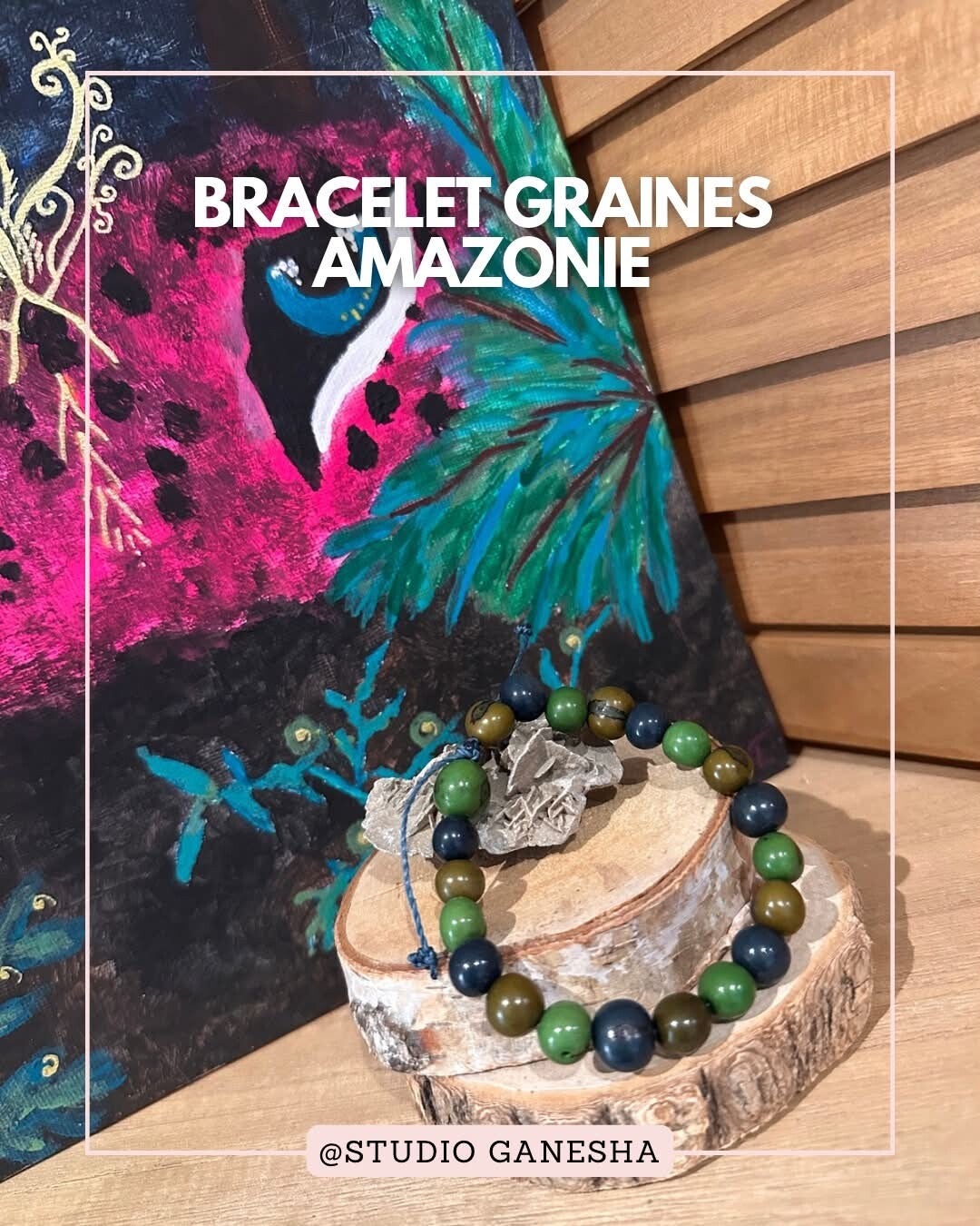 Bracelet graine d'Amazonie