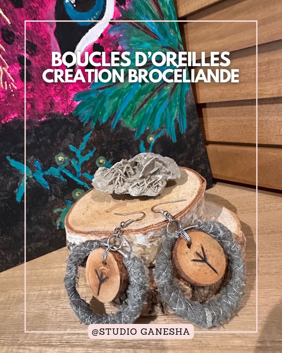 Boucles d'oreilles "Brocéliande"