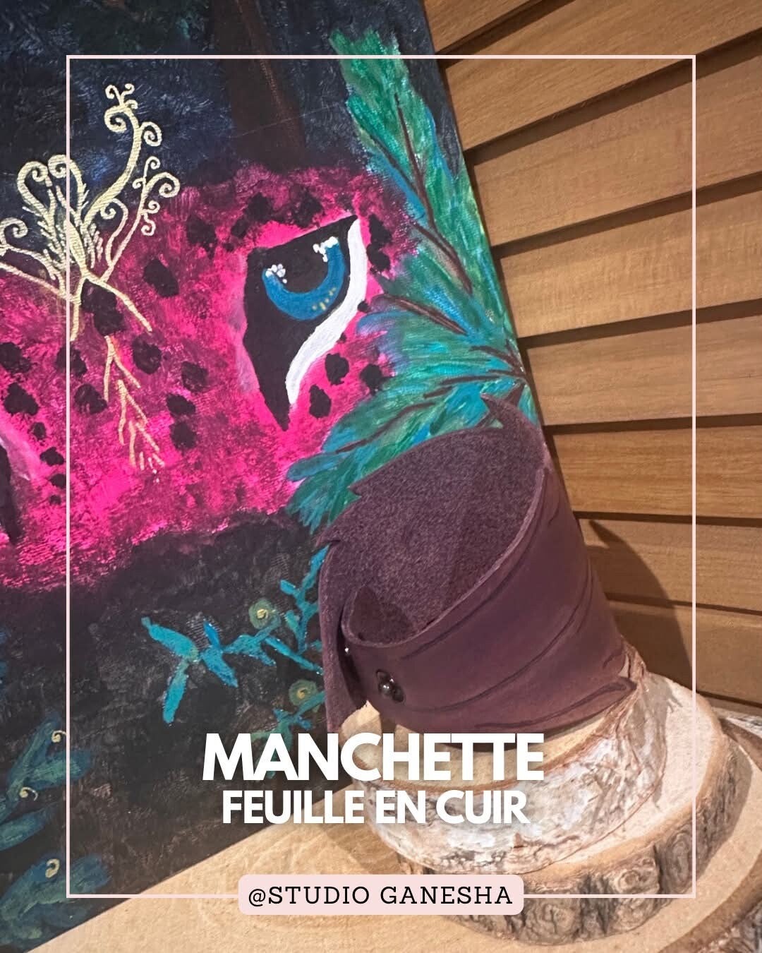 Manchette en cuir