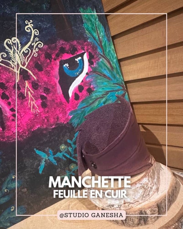 Manchette en cuir