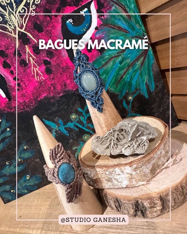 Bagues macramé