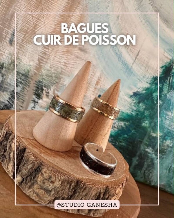 Bagues cuir de Poisson