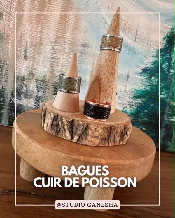 Bagues cuir de Poisson