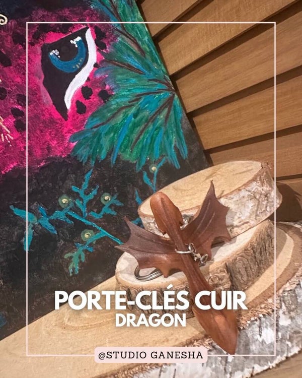 Porte-clé en cuir