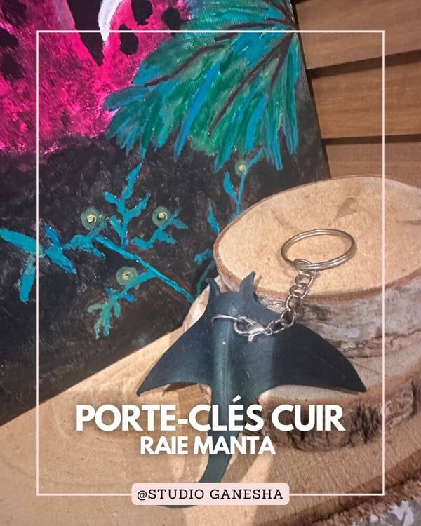 Porte-clé en cuir