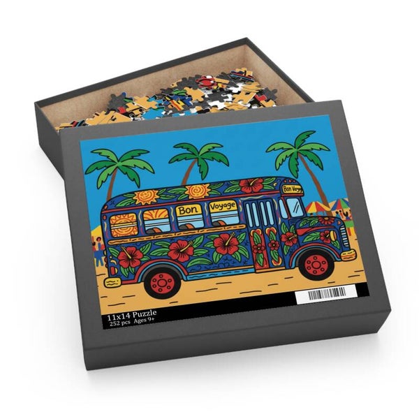 Bon Voyage Haitian Bus Puzzle  — 120/252/500-Piece Colorful