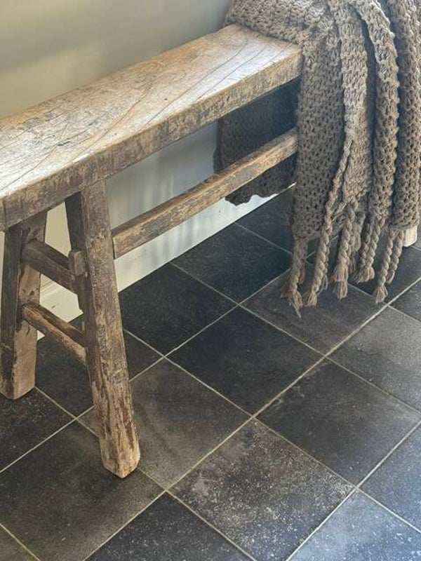 plaid grof gebreid en groot