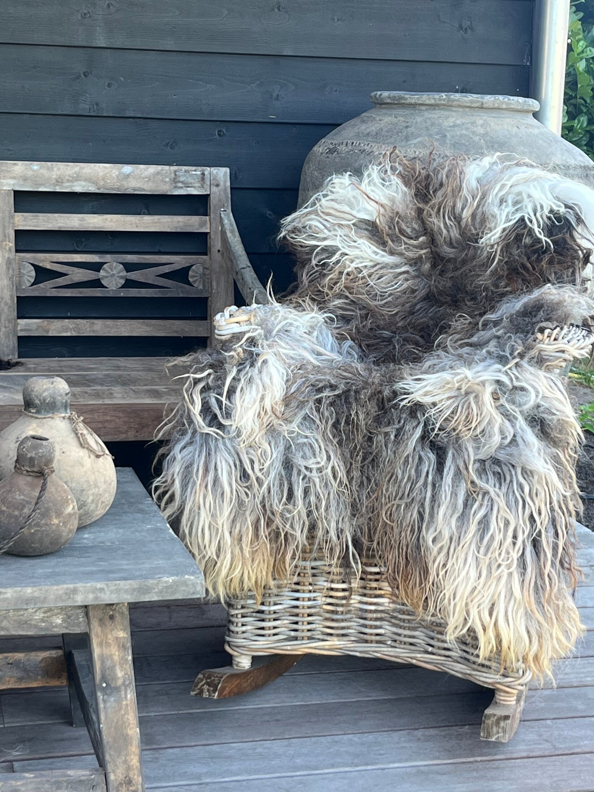 Gemêleerde vacht , diervriendelijk! Geen leer