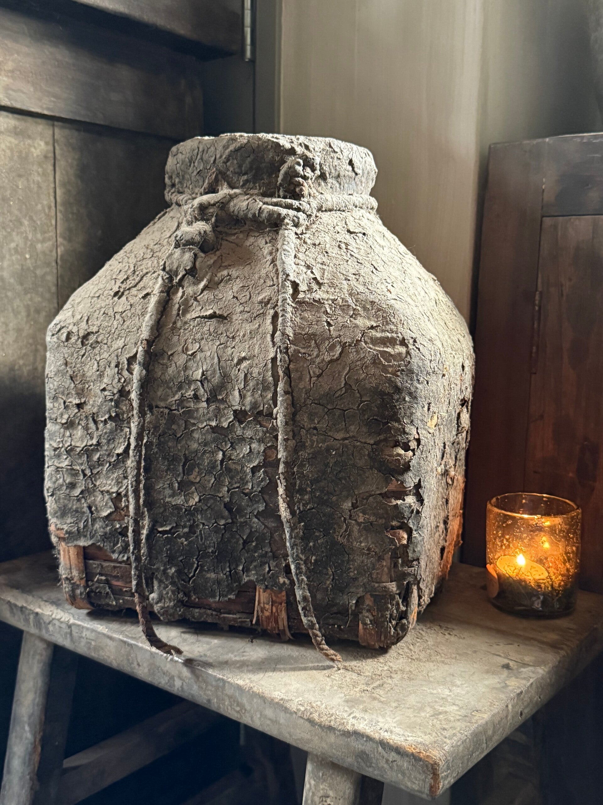 Grote Leemmand met touw maat M ( E )