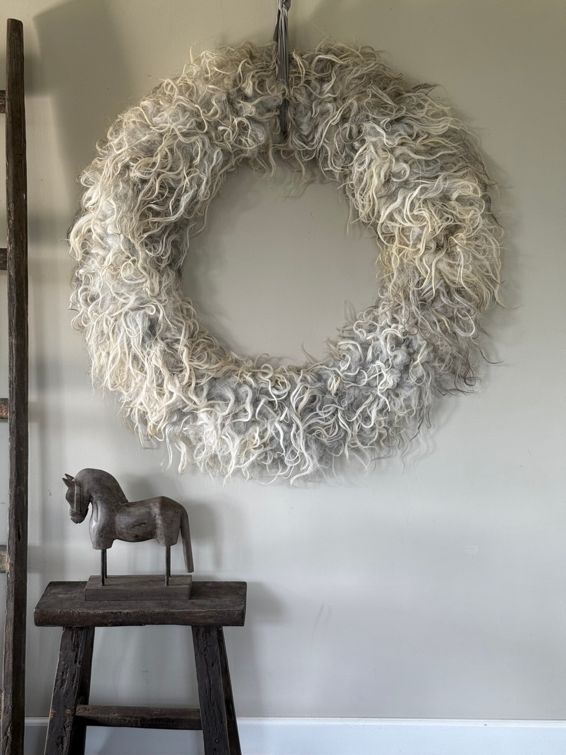 Wolkrans XXL lichte tint (100 cm)