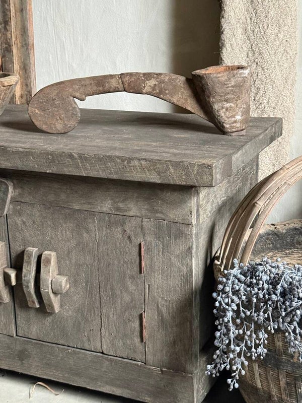 Lepel, oude houten lepel E