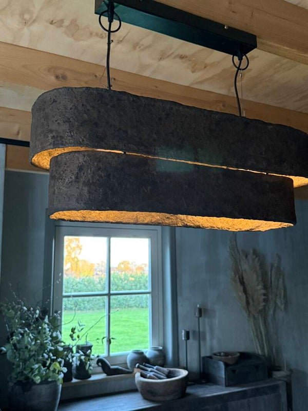 Lamp hanglamp ovaal Purna ( maat L)