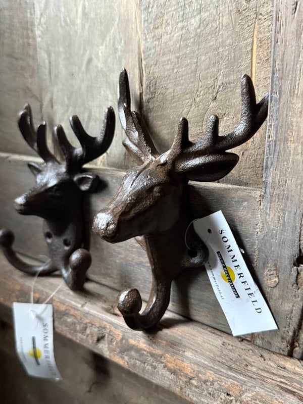 haak hert, kapstokhaak enkel en dubbel