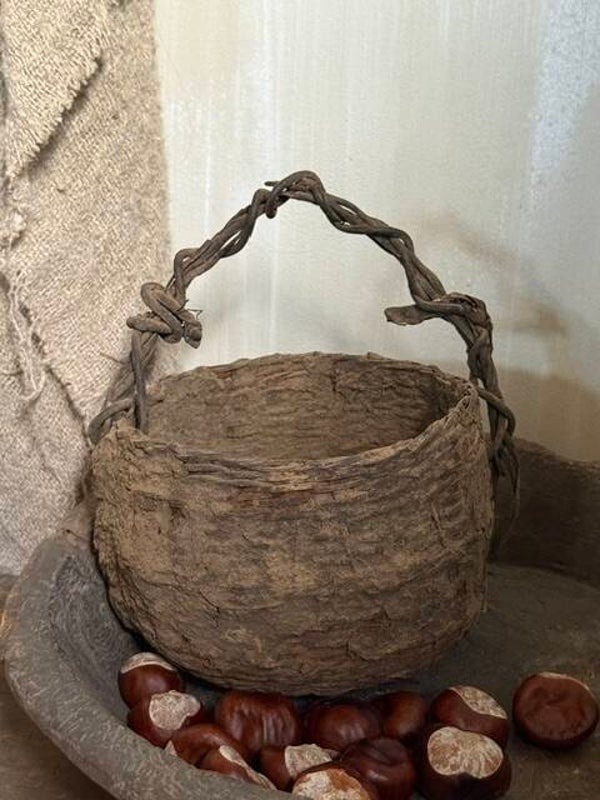 leem mandje met hengsel