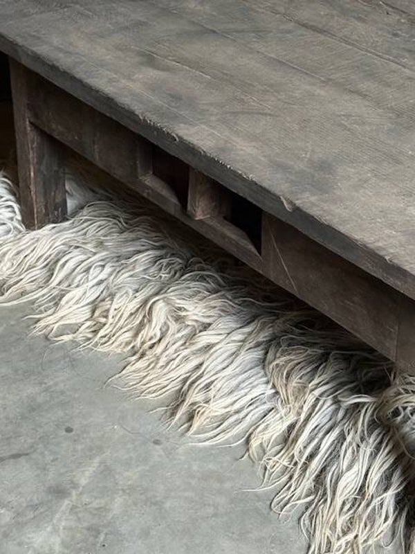 Salontafel Old barn met laatje