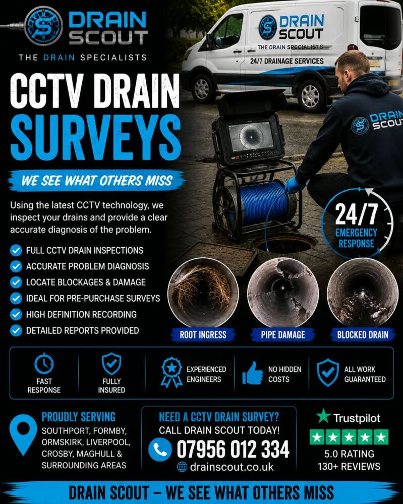 wastepipe cctv survey drain report