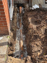 Collapsed drain CCtv survey