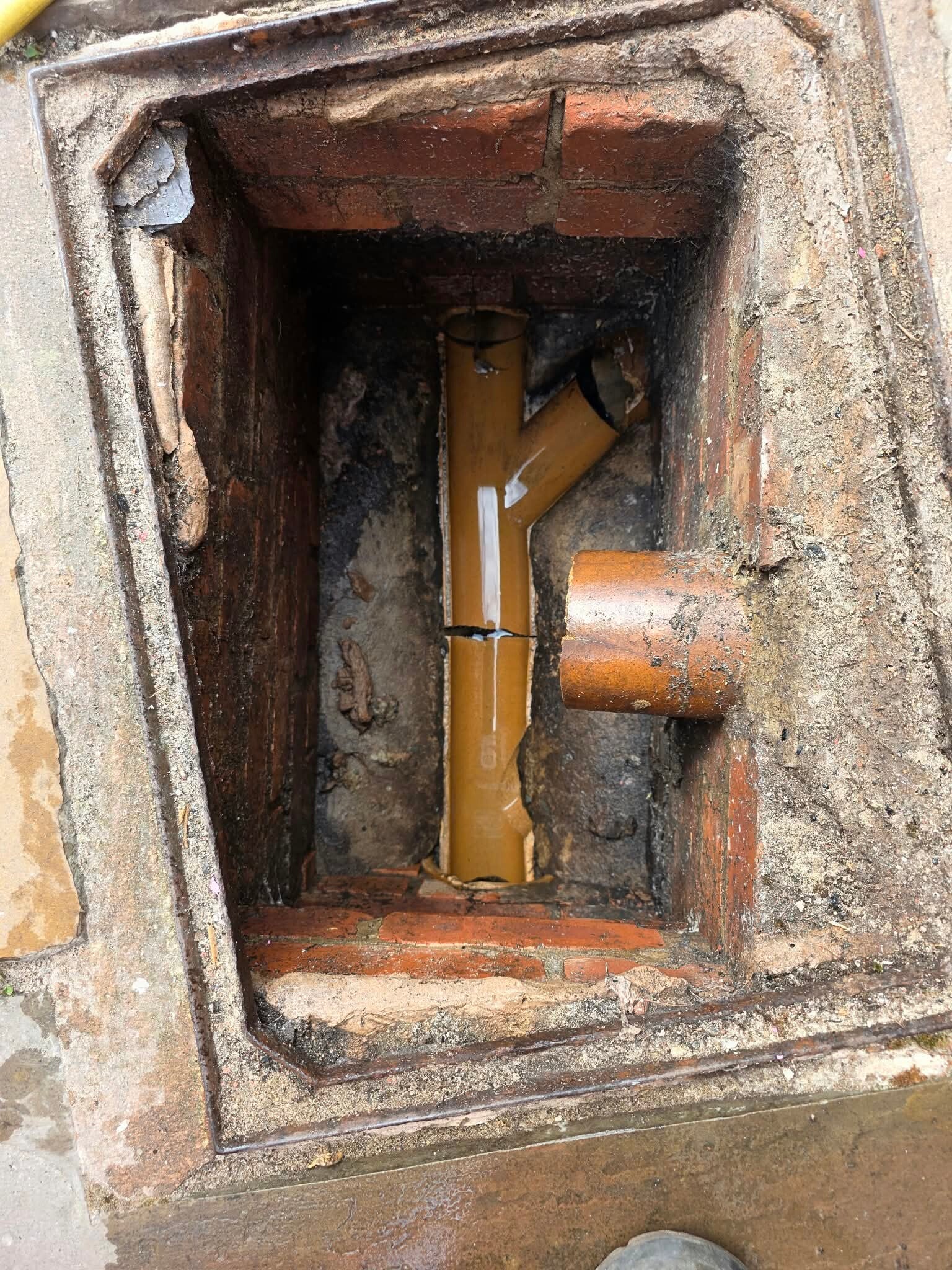 Collapsed drain CCtv survey