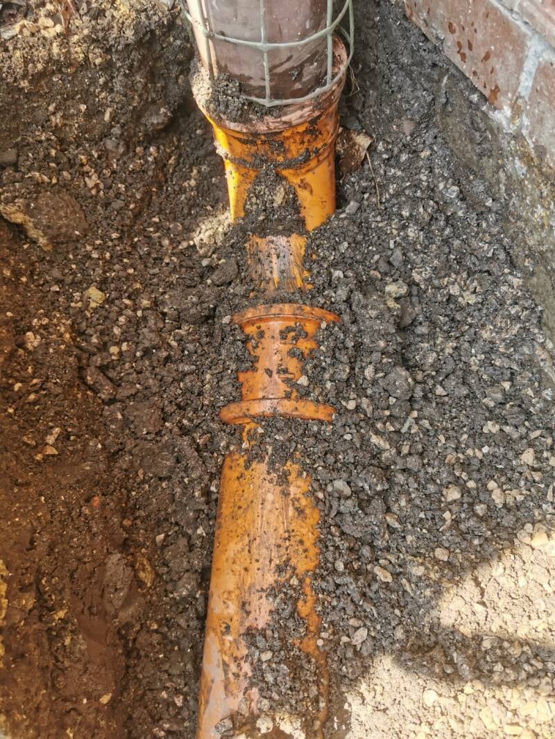 Collapsed drain CCtv survey