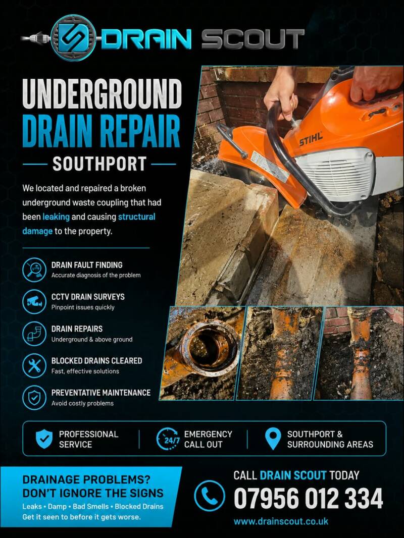 Collapsed drain CCtv survey