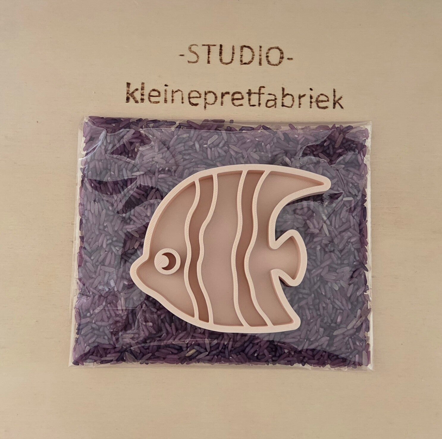 Speelrijst met maanvis vulvorm - Kant en klare traktatie