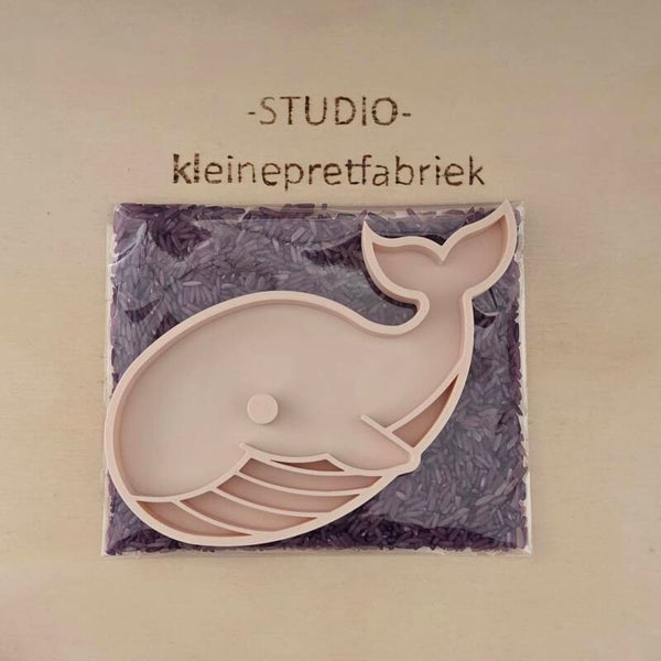 Speelrijst met walvis vulvorm - Kant en klare traktatie