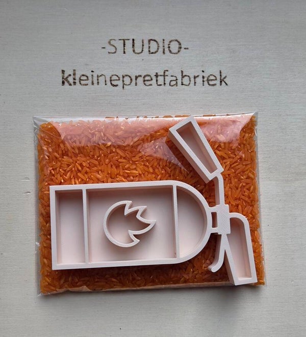 Speelrijst met brandblusser vulvorm - Kant en klare traktatie