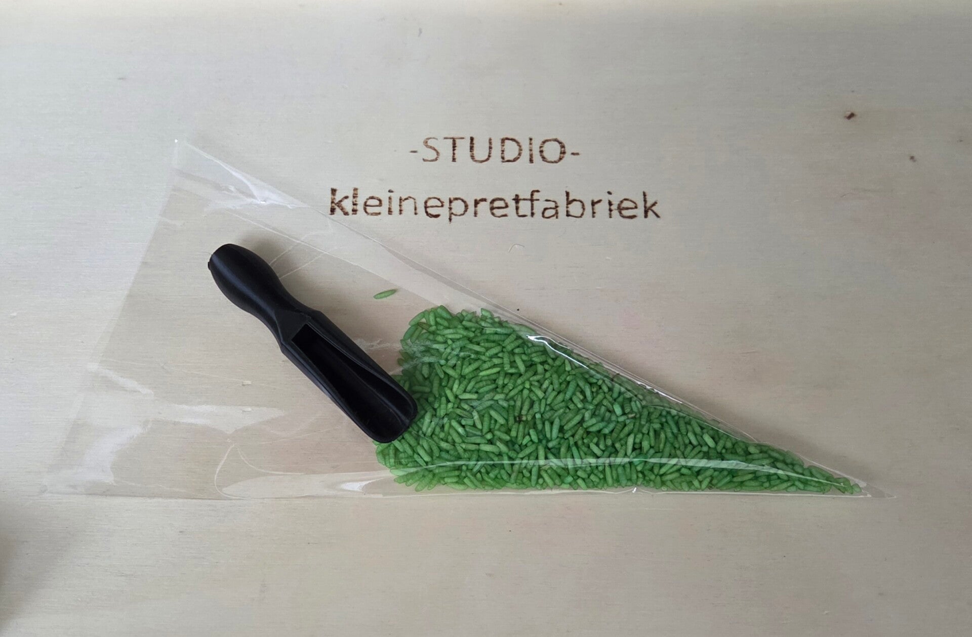 Speelrijst met schepje groen - Kant en klare traktatie