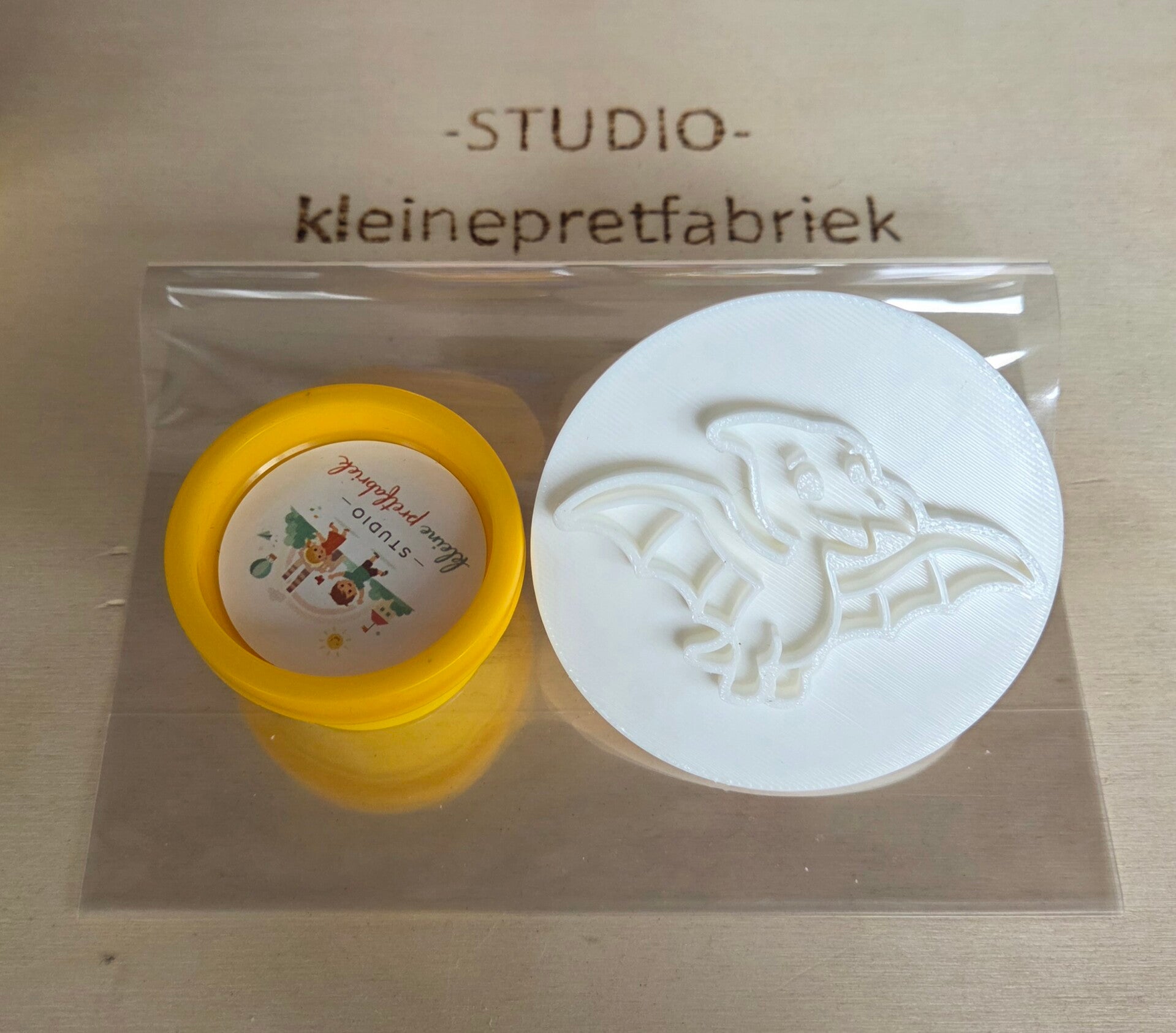 Kant en klare traktatie - pterosauriër stempel en klei