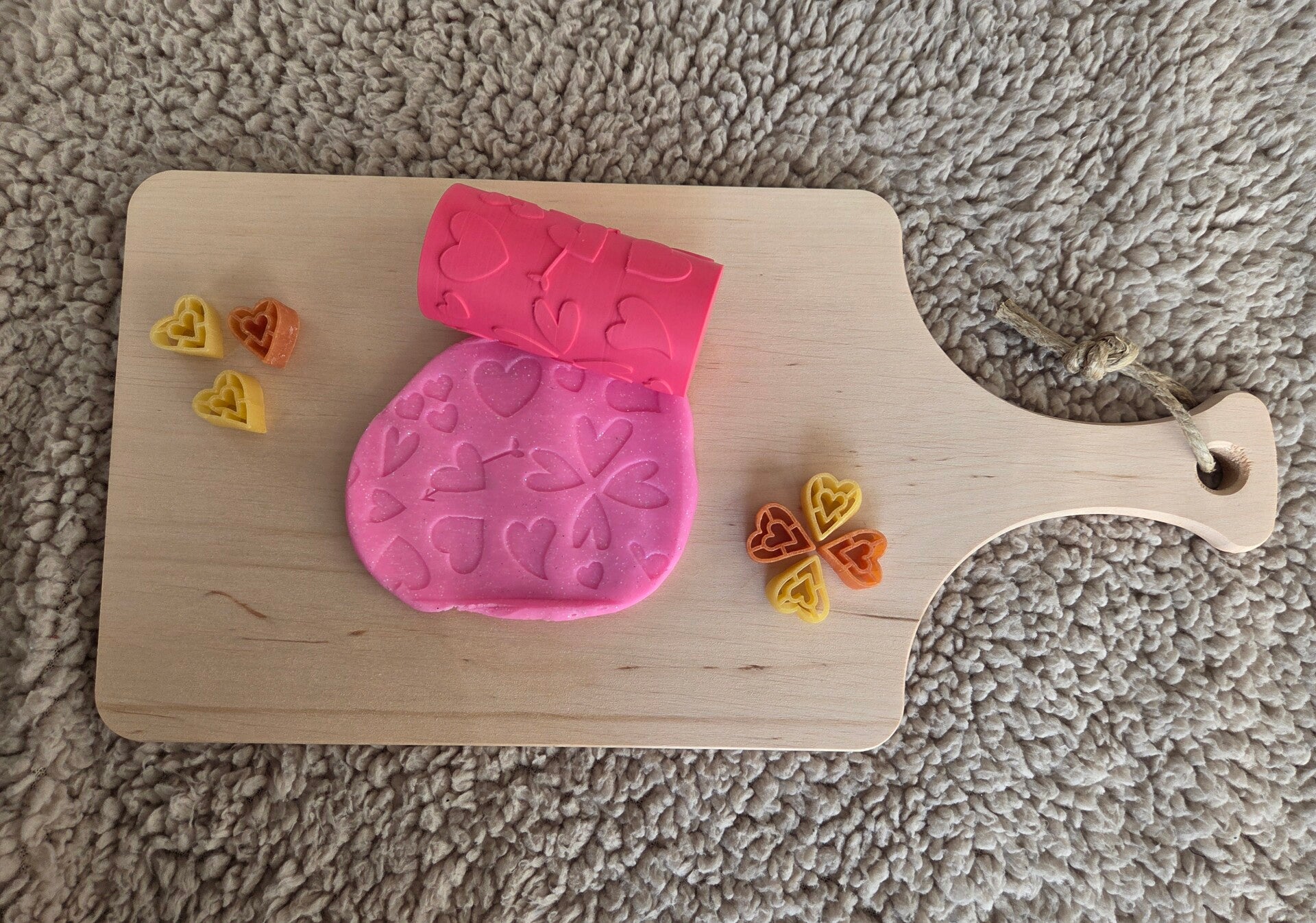 PLA Stempelrol - hartjes