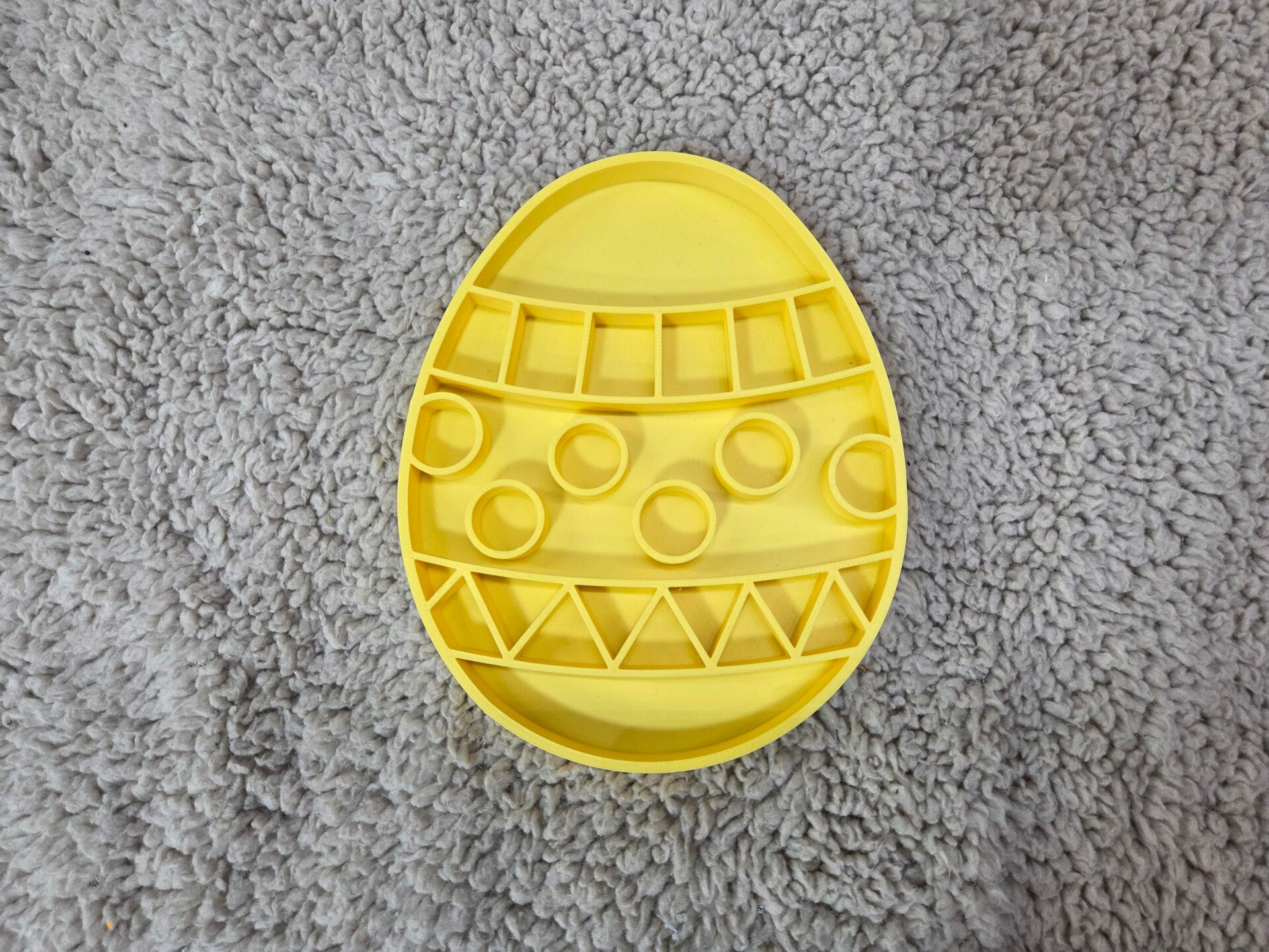 PLA vulvorm - paasei - mat geel