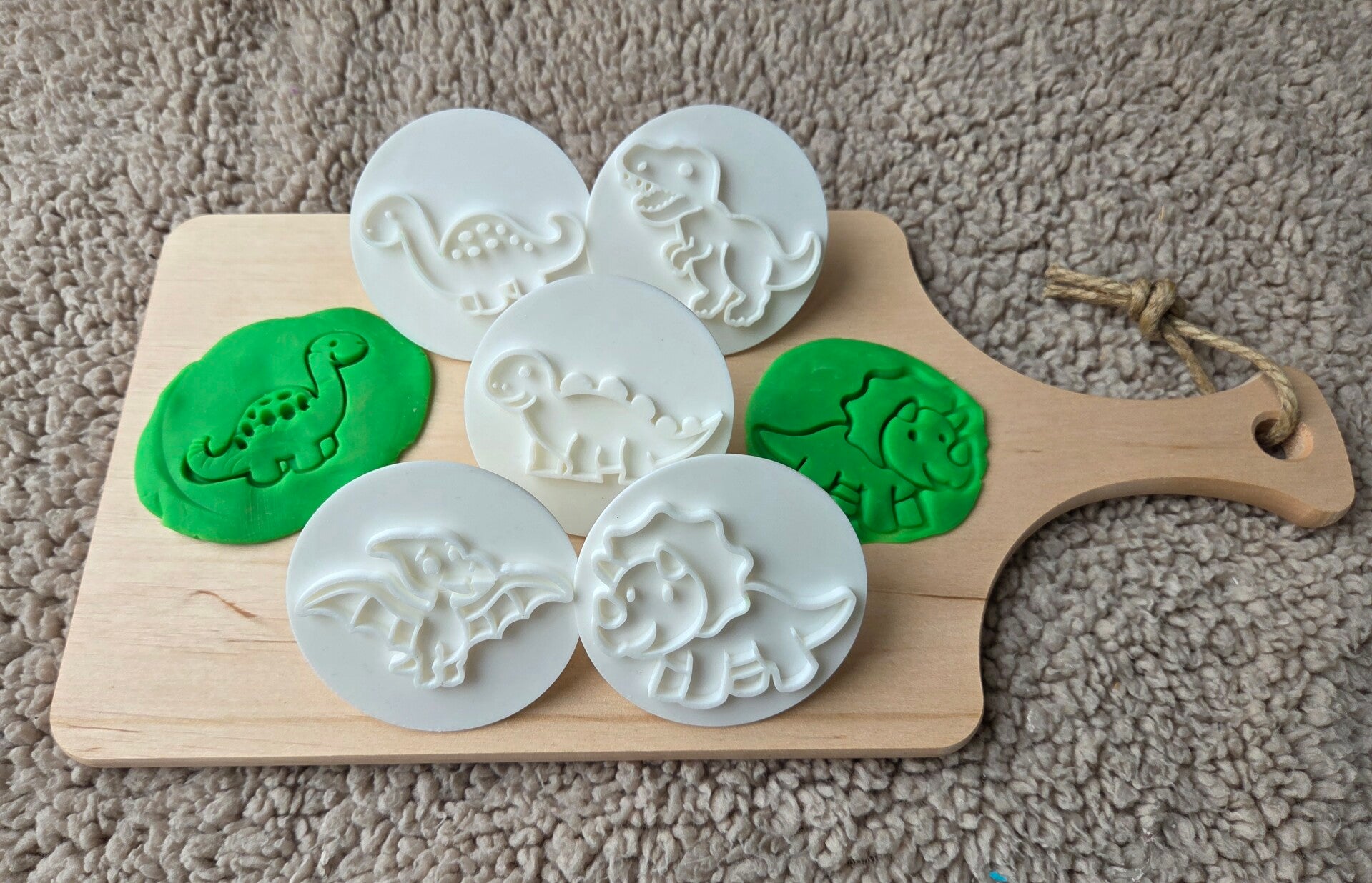 PLA stempelset - dinosaurus